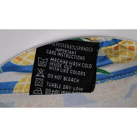 Tropical Bros Shirt Polo Hawaiian Pineapple All Over Print Large Exc. Condition - Picture 3 of 4